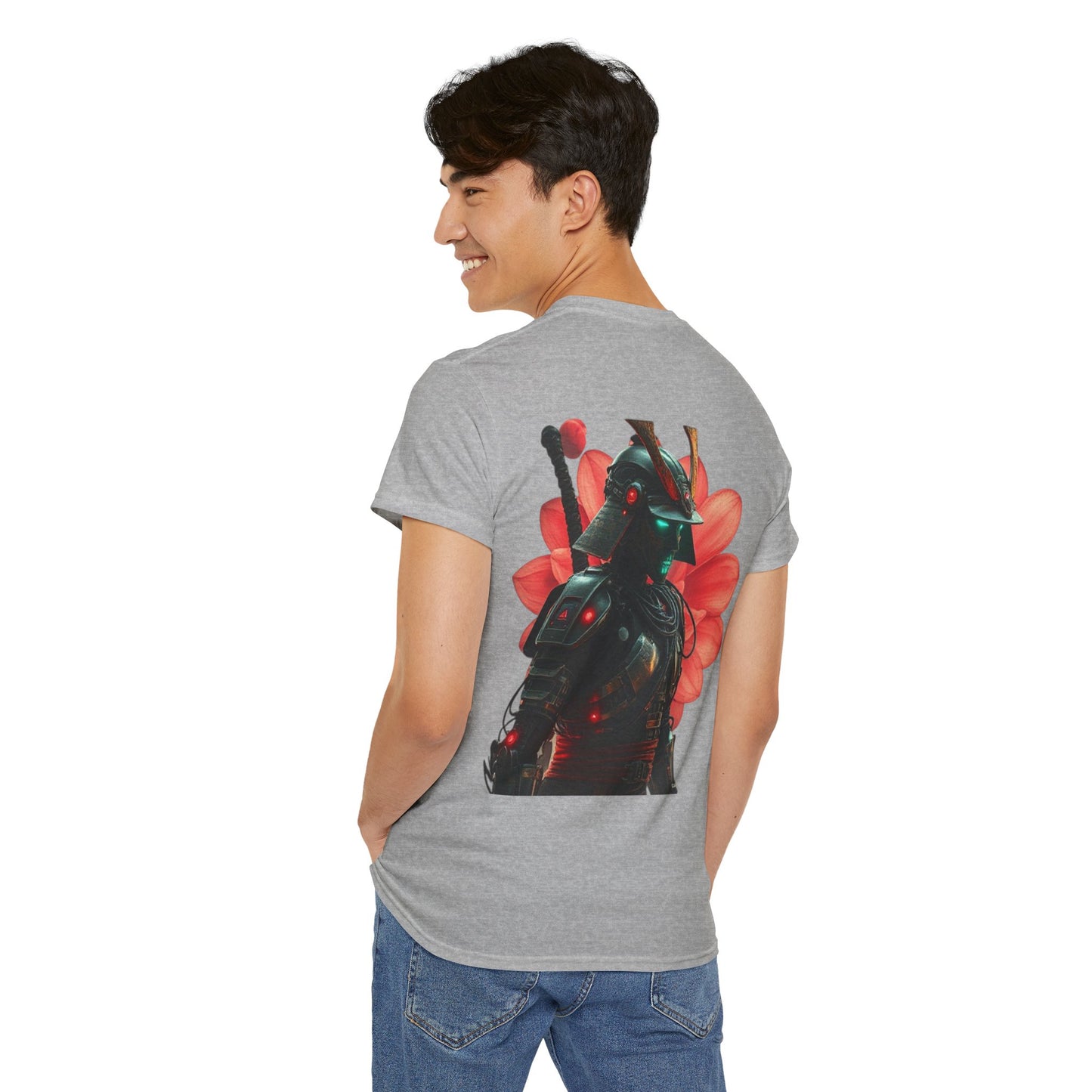 Cool Floral Bounty Hunter Tee, Unisex Graphic T-Shirt, Gaming Apparel, Unique Gift, Casual Wear
