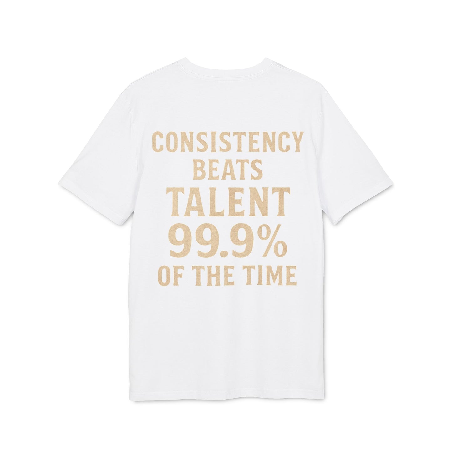 Unisex Motivational T-Shirt – Consistency Beats Talent, Inspirational Tee for Creators, Gift for Artists, Casual Wear & Self-Improvement