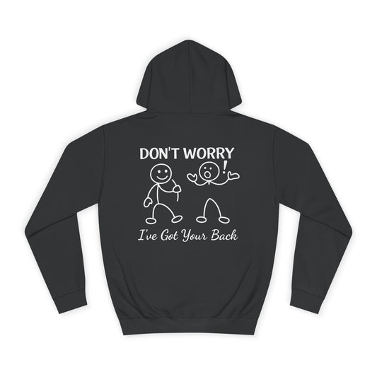 QA Hoodie: Don’t Worry, I’ve Got Your Back - Cozy Sweatshirt for Students, Friendship Gifts, Graduation, College Life, [...]