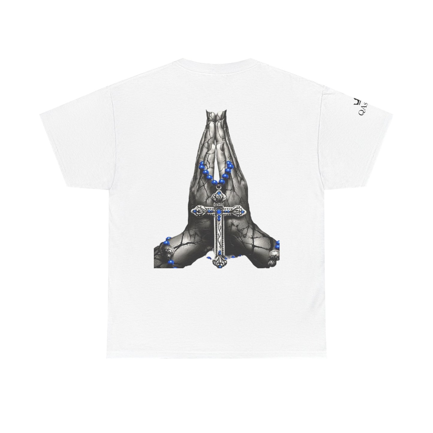 Praying Hands Graphic Tee, Unisex Heavy Cotton Tee, Casual Christian Wear, Perfect for Church, Gift for Faith Group