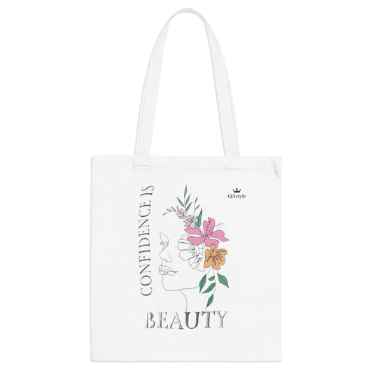 Botanical Confidence Tote Bag – Stylish, Eco-Friendly, Gift for Her, Floral Print, Everyday Use, Shopping, Gym, Beach